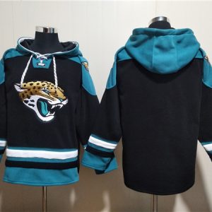 Jacksonville Jaguars Blank Black Ageless Must-Have Lace-Up Pullover Hoodie