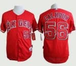 Angels Of Anaheim #56 Kole Calhoun Red Cool Base Stitched Jersey