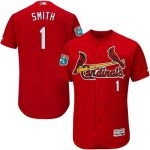 Cardinals #1 Ozzie Smith Red Flexbase Authentic Collection Stitched Jersey