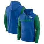 Seattle Seahawks Blue Green Fleece Pullover Hoodie