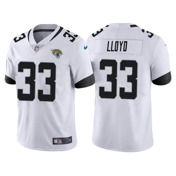 Jacksonville Jaguars #33 Devin Lloyd White Vapor Untouchable Limited Stitched Jersey