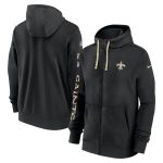 New Orleans Saints Black 2024 Team Full-Zip Hoodie