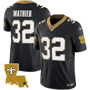 New Orleans Saints #32 Tyrann Mathieu Black 2023 F.U.S.E. 1987 Legacy Vapor Stitched Jersey