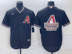 Arizona Diamondbacks Black Team Big Logo Cool Base Stitched Jersey