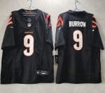 Cincinnati Bengals #9 Joe Burrow Black 2023 F.U.S.E. Vapor Untouchable Limited Stitched Jersey