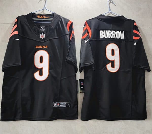 Cincinnati Bengals #9 Joe Burrow Black 2023 F.U.S.E. Vapor Untouchable Limited Stitched Jersey