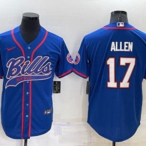 Buffalo Bills #17 Josh Allen Royal Cool Base Stitched Baseball Jersey