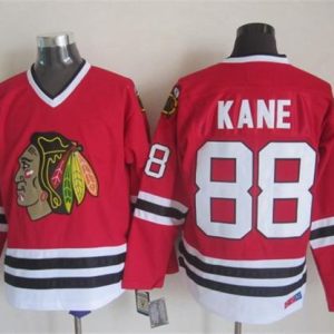 Blackhawks #88 Patrick Kane Red CCM Throwback Stitched Jersey