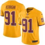 Redskins #91 Ryan Kerrigan Gold Stitched Limited Rush Nike Jersey