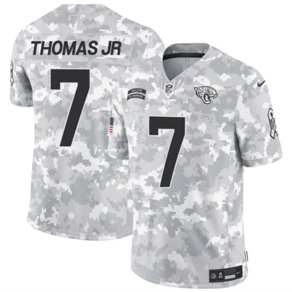 Jacksonville Jaguars #7 Brian Thomas Jr. Arctic Camo 2024 F.U.S.E. Salute To Service Limited Stitched Jersey