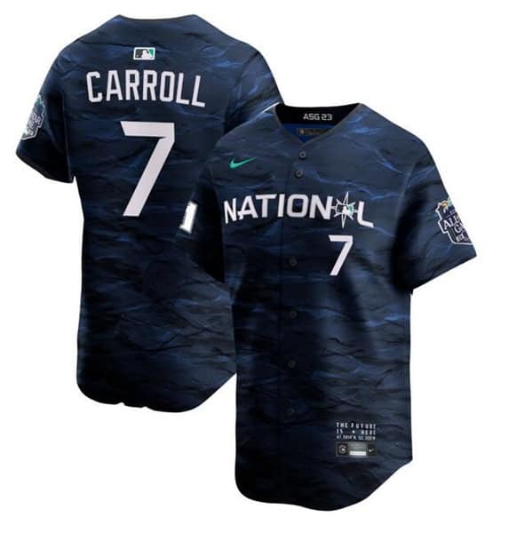 Arizona Diamondbacks #7 Corbin Carroll 2023 All-Star Royal Stitched Jersey