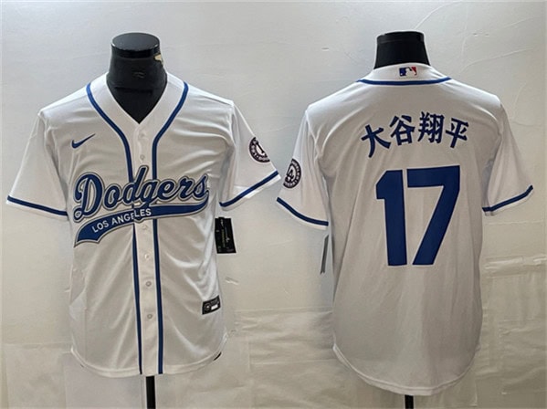 Los Angeles Dodgers #17 ´ó¹ÈÏèÆ½ White Cool Base With Patch Stitched Jersey