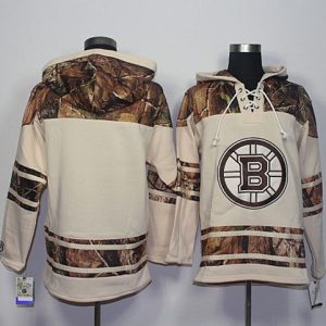 Bruins Blank Cream Camo Stitched Jersey