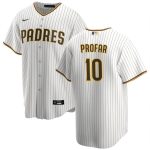 San Diego Padres #10 Jurickson Profar White Cool Base Stitched Jersey