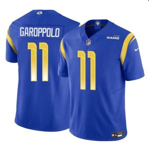 Los Angeles Rams #11 Jimmy Garoppolo Blue 2024 F.U.S.E. Vapor Untouchable Stitched Jersey
