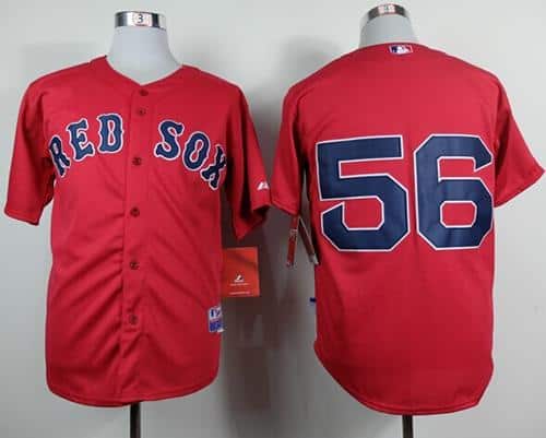 Red Sox #56 Joe Kelly Red Cool Base Stitched Jersey