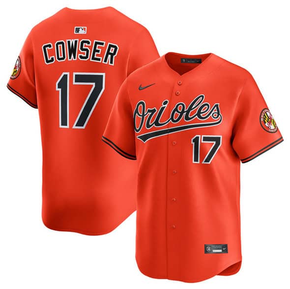 Baltimore Orioles #17 Colton Cowser Orange 2025 2nd Alternate Limited Stitched Jersey