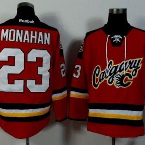 Flames #23 Sean Monahan Red Alternate Stitched Jersey
