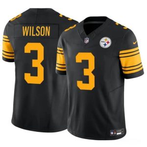 Pittsburgh Steelers #3 Russell Wilson Black 2024 F.U.S.E.Color Rush Limited Stitched Jersey