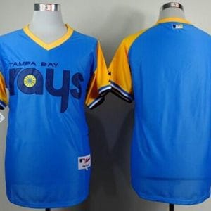 Rays Blank Light Blue 1988 Turn Back The Clcok Stitched Jersey