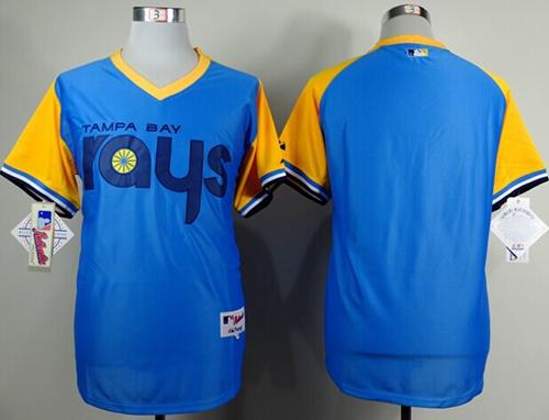 Rays Blank Light Blue 1988 Turn Back The Clcok Stitched Jersey