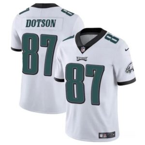 Philadelphia Eagles #87 Jahan Dotson White Vapor Untouchable Limited Stitched Jersey