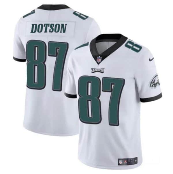 Philadelphia Eagles #87 Jahan Dotson White Vapor Untouchable Limited Stitched Jersey