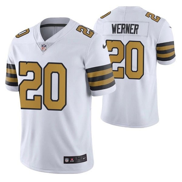 New Orleans Saints #20 Pete Werner White Color Rush Limited Stitched Jersey