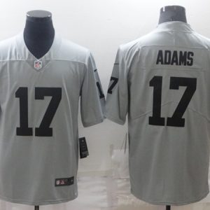 Las Vegas Raiders #17 Davante Adams Grey Limited Stitched Jersey
