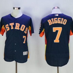 Astros #7 Craig Biggio Navy Blue Flexbase Authentic Collection Stitched Jersey