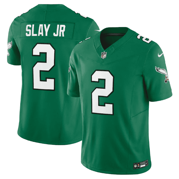Philadelphia Eagles #2 Darius Slay JR Green 2023 F.U.S.E. Vapor Untouchable Stitched Jersey