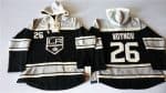 Kings #26 Slava Voynov Black Sawyer Hooded Sweatshirt Stitched Jersey