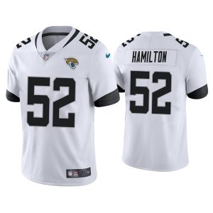 Jacksonville Jaguars #52 Davon Hamilton White Vapor Untouchable Limited Stitched Jersey
