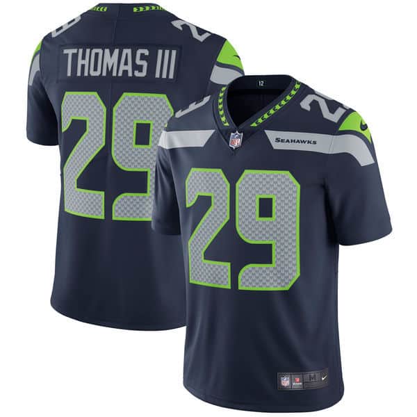 Seattle Seahawks #29 Earl Thomas Nike College Navy Vapor Untouchable Limited Stitched Jersey
