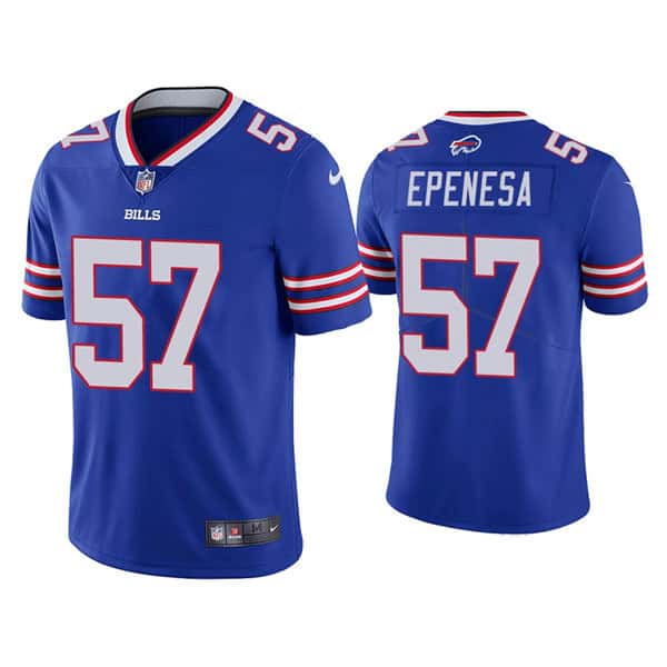 Buffalo Bills #57 A.J. Epenesa Blue Vapor Untouchable Limited Stitched Jersey