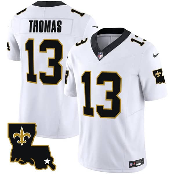 New Orleans Saints #13 Michael Thomas White 2023 F.U.S.E. 1987 Legacy Vapor Stitched Jersey