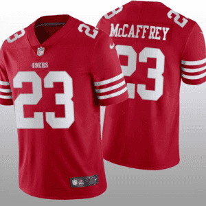 San Francisco 49ers #23 Christian McCaffrey Red 2022 Vapor Untouchable Stitched Jersey