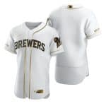 Milwaukee Brewers 2020 White Golden Blank Stitched Jersey