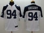 Cowboys #94 Randy Gregory White Thanksgiving Throwback Stitched Limited Nike Jersey