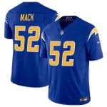 Los Angeles Chargers #52 Khalil Mack Royal 2025 F.U.S.E Vapor Limited Stitched Jersey
