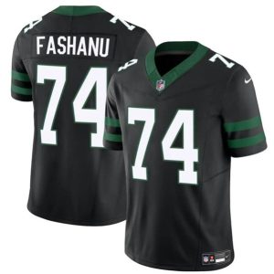New York Jets #74 Olu Fashanu Black 2024 F.U.S.E. Vapor Untouchable Limited Stitched Jersey