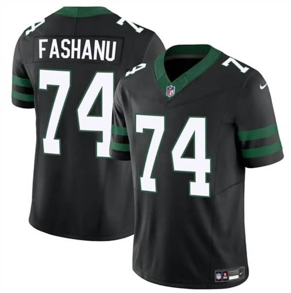New York Jets #74 Olu Fashanu Black 2024 F.U.S.E. Vapor Untouchable Limited Stitched Jersey