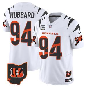 Cincinnati Bengals #94 Sam Hubbard White F.U.S.E. With 2-Star C Patch Special Vapor Untouchable Limited Stitched Jersey