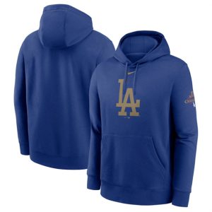 Los Angeles Dodgers Royal 2025 Gold Collection Club Fleece Pullover Hoodie