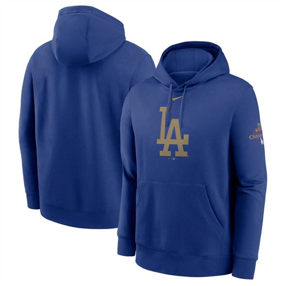 Los Angeles Dodgers Royal 2025 Gold Collection Club Fleece Pullover Hoodie