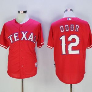 Rangers #12 Rougned Odor Red Cool Base Stitched Jersey