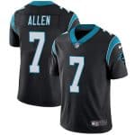 Carolina Panthers #7 Kyle Allen Black Vapor Untouchable Limited Stitched Jersey