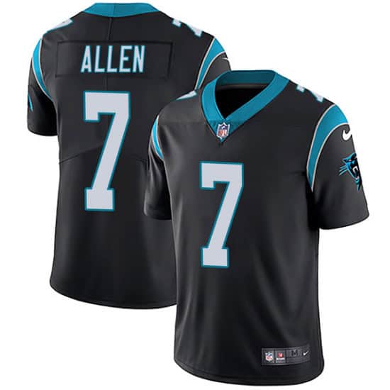 Carolina Panthers #7 Kyle Allen Black Vapor Untouchable Limited Stitched Jersey