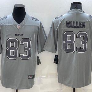 Las Vegas Raiders #83 Darren Waller Gray Atmosphere Fashion Stitched Jersey