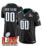 Philadelphia Eagles Custom Black F.U.S.E. 2025 Super Bowl LIX Patch Vapor Untouchable Limited Stitched Jersey